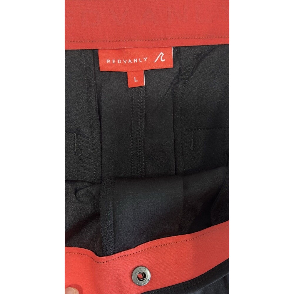 Redvanly Bradley Pull-On Trouser Men L Tuxedo Black Golf 4-Way Stretch NWT $160 - Picture 7 of 12
